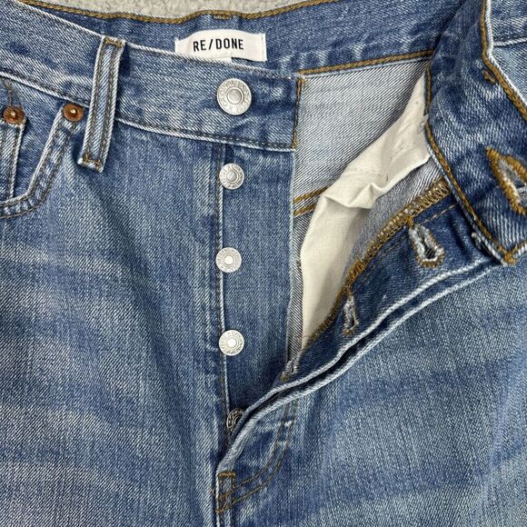 RE/DONE Jeans Sz 29 70S High Waist Skinny Boot Button Fly Zipped Cuffs NWT $295 - Picture 11 of 15